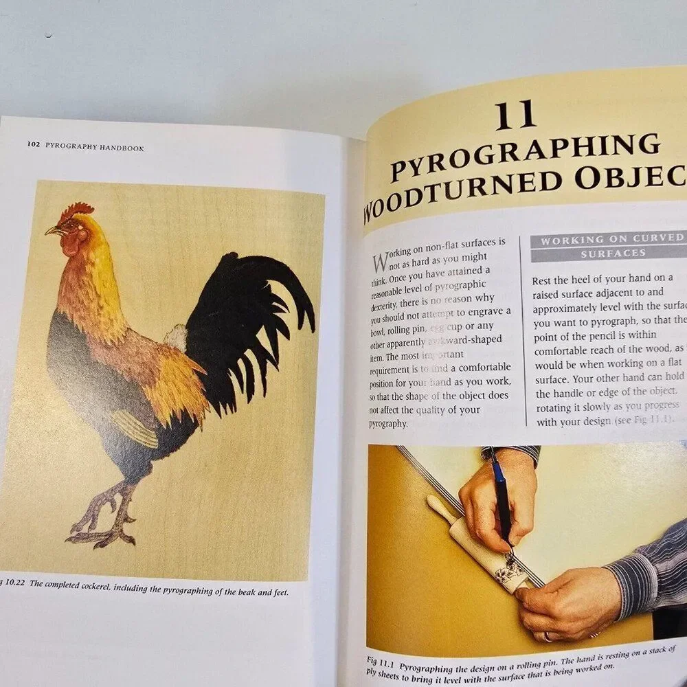 Pyrography Handbook by Stephen Poole 1997 Paperback Practical Crafts